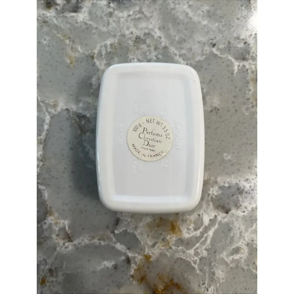 Vintage Christian Dior Dioressence Soap w/ Case 3.5 Oz Made In France New Sealed